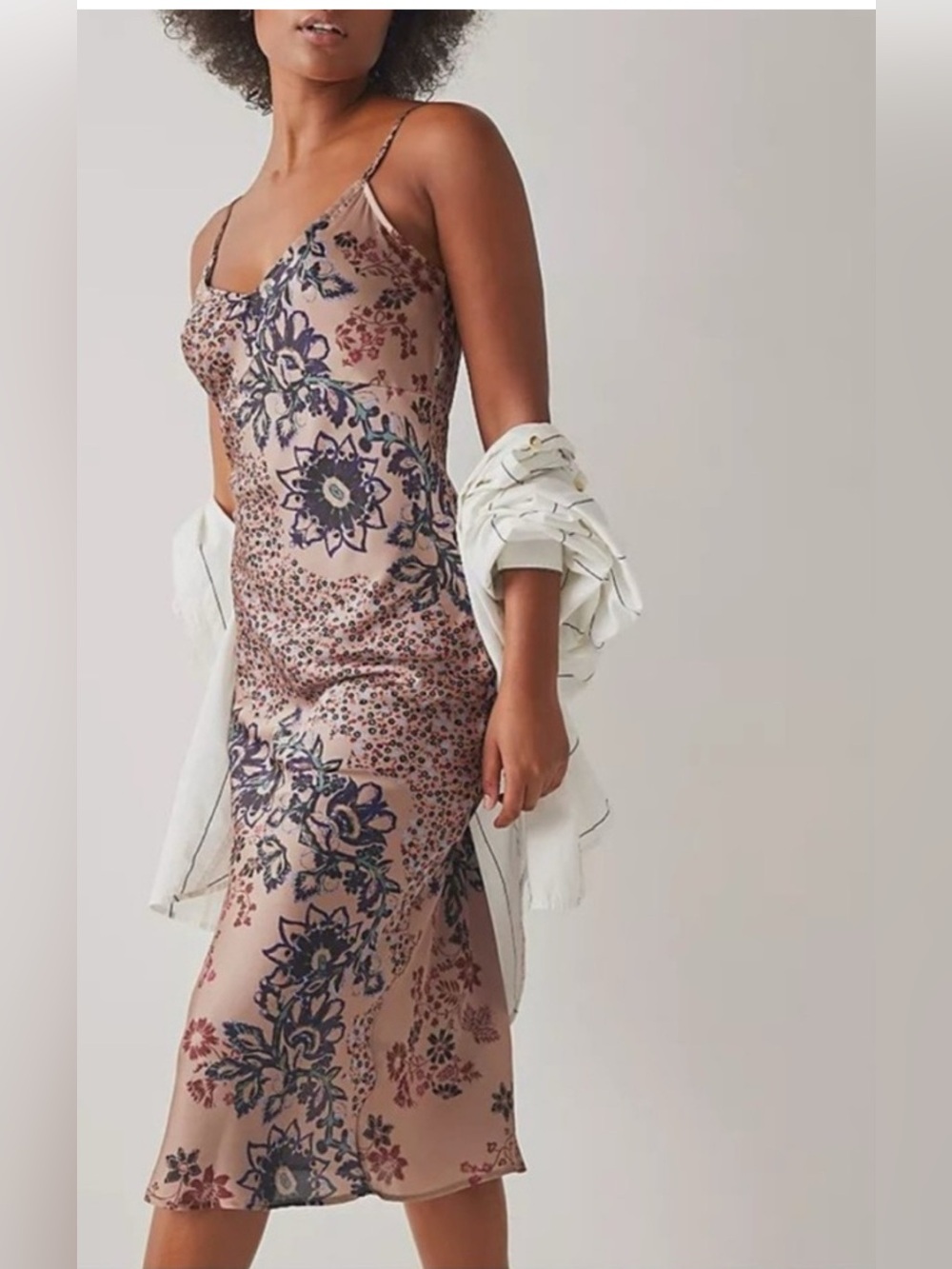 Free People Your Better Side Midi Slip Dress ~ NWOT ~ Size S